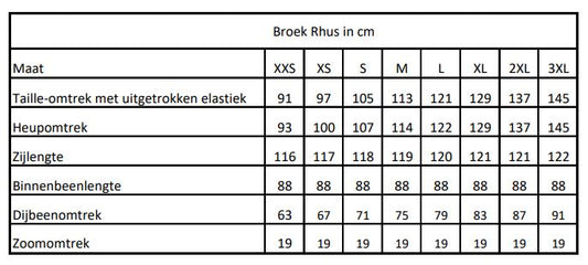 OK-omloopbroek Rhus groen