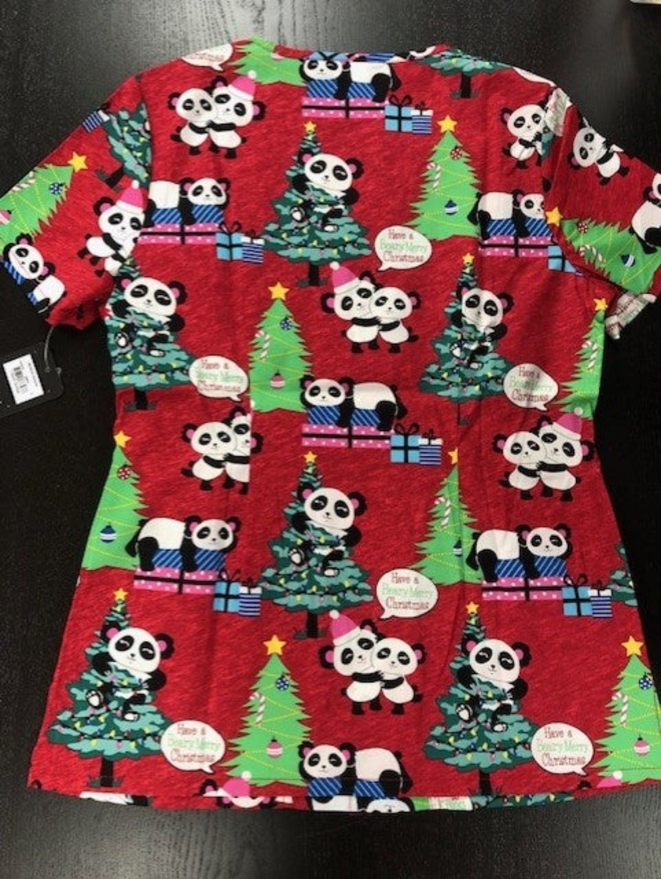 Tuniek Cherokee CK646 Christmas Panda's - Zorgkleding.nl